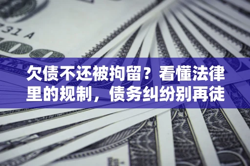 北京欠债不还被拘留？看懂法律里的规制，债务纠纷别再徒劳奔波