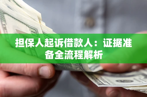 北京担保人起诉借款人：证据准备全流程解析