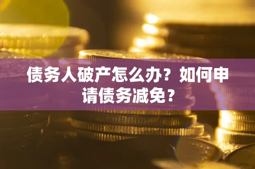 北京债务人破产怎么办？如何申请债务减免？