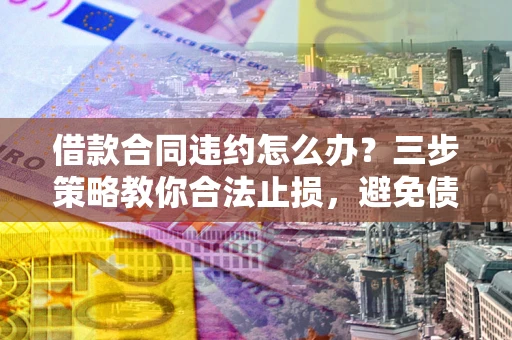 北京借款合同违约怎么办？三步策略教你合法止损，避免债务危机升级