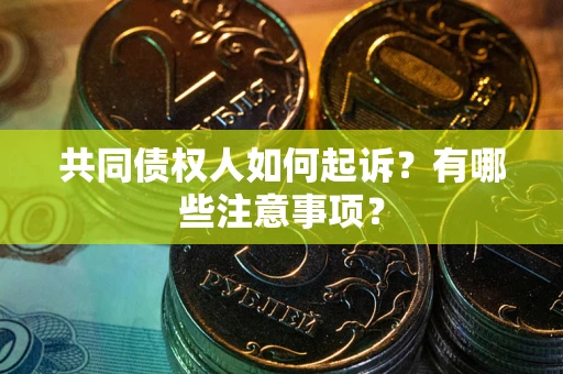 北京共同债权人如何起诉？有哪些注意事项？