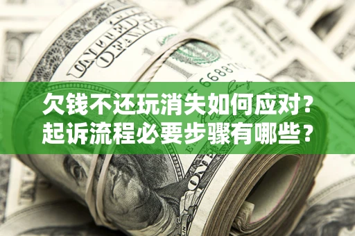 北京欠钱不还玩消失如何应对？起诉流程必要步骤有哪些？
